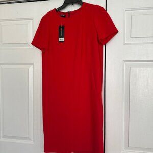 New Scarlet Red Lined Zipper Dress Size 8